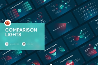 Comparison Lights PowerPoint Template